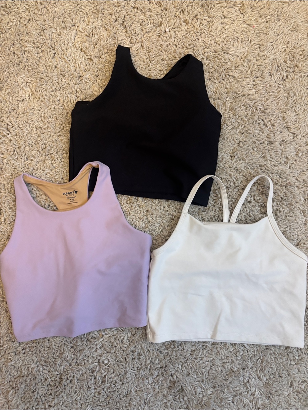 Old Navy | Active Tops - Black, Lilac, White 🧜🏻‍♀️